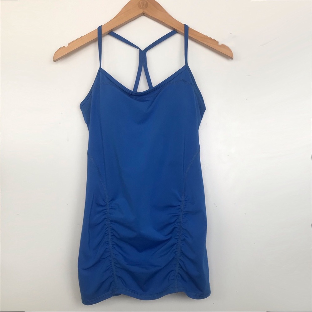 ZELLA Ruched Strappy Workout Tank